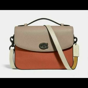 NWOT Coach Cassie crossbody in ginger colorblock